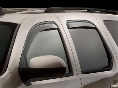 Weathertech Side Window Deflectors; Front and Rear; Dark Smoke (07-14 Yukon)