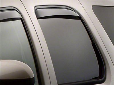 Weathertech Side Window Deflectors; Rear; Dark Smoke (07-14 Yukon)