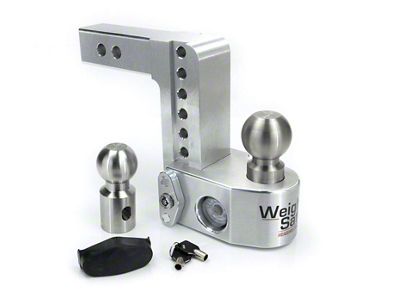 Weigh Safe 2-Inch Receiver Hitch Ball Mount with Built-In Scale; 6-Inch Drop (Universal; Some Adaptation May Be Required)