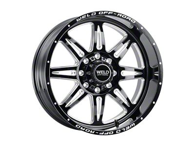 Weld Off-Road Cheyenne Gloss Black Milled 8-Lug Wheel; 20x10; -18mm Offset (11-14 Sierra 3500 HD SRW)