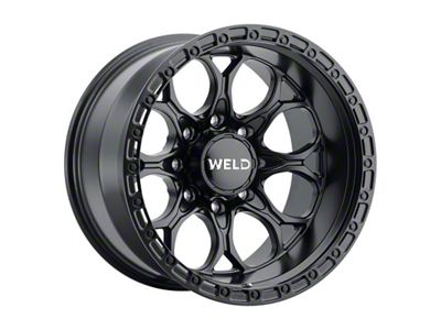 Weld Off-Road Ledge Eight Satin Black 8-Lug Wheel; 20x10; -18mm Offset (11-14 Sierra 3500 HD SRW)
