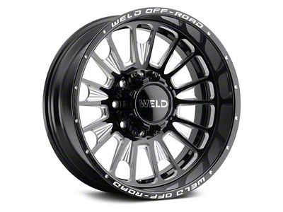 Weld Off-Road Scorch Gloss Black Milled 8-Lug Wheel; 20x9; 0mm Offset (11-14 Sierra 3500 HD SRW)