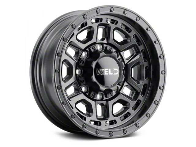 Weld Off-Road Crux Satin Black 8-Lug Wheel; 20x9; 0mm Offset (11-14 Silverado 2500 HD)