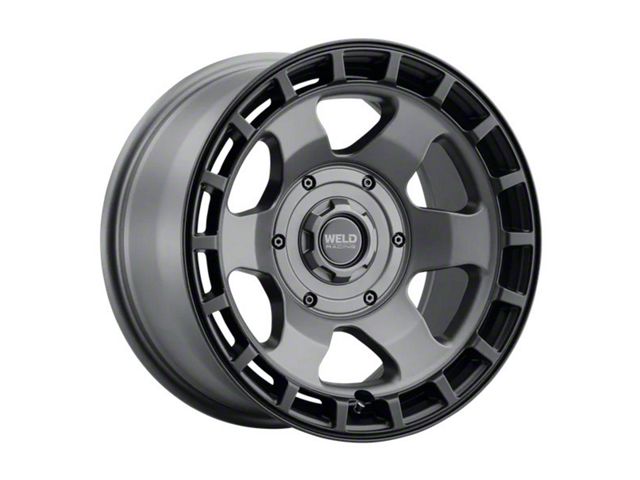 Welding Rims Weld Off-Road Ridge Satin Gunmetal with Satin Black Ring 8-Lug Wheel ...