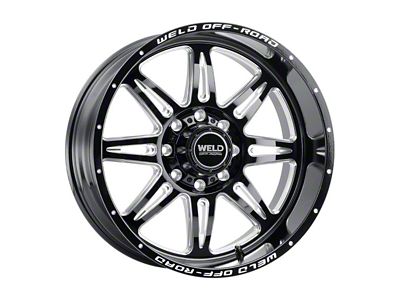Weld Off-Road Cheyenne Gloss Black Milled 8-Lug Wheel; 20x9; 0mm Offset (08-10 F-250 Super Duty)