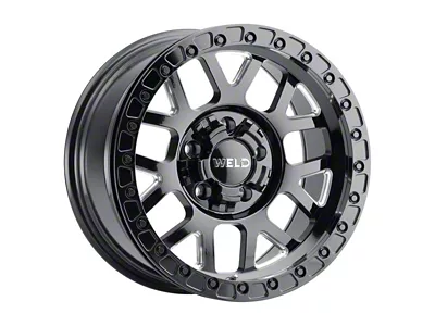Weld Off-Road Cinch Gloss Black Milled 8-Lug Wheel; 20x10; -18mm Offset (08-10 F-250 Super Duty)