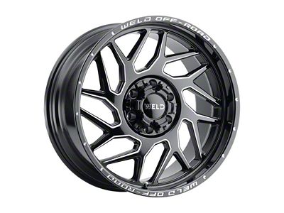 Weld Off-Road Fulcrum Gloss Black Milled 8-Lug Wheel; 20x12; -44mm Offset (08-10 F-250 Super Duty)