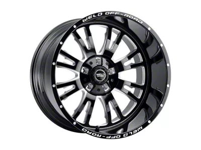 Weld Off-Road Slingblade Gloss Black Milled 8-Lug Wheel; 20x9; 0mm Offset (08-10 F-250 Super Duty)