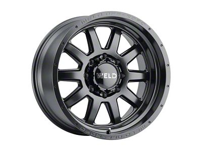 Weld Off-Road Stealth Gloss Black Milled 8-Lug Wheel; 20x10; -18mm Offset (08-10 F-250 Super Duty)