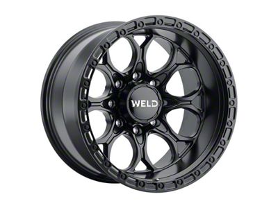 Weld Off-Road Ledge Eight Satin Black 8-Lug Wheel; 20x9; 0mm Offset (08-10 F-350 Super Duty SRW)