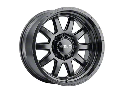 Weld Off-Road Stealth Gloss Black Milled 8-Lug Wheel; 20x9; 0mm Offset (08-10 F-350 Super Duty SRW)