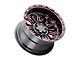 Weld Off-Road Flare Gloss Black Milled Red 6-Lug Wheel; 20x10; -18mm Offset (09-14 F-150)