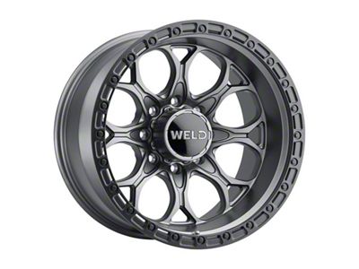 Weld Off-Road Ledge Eight Satin Gunmetal 8-Lug Wheel; 20x10; -18mm Offset (11-16 F-250 Super Duty)