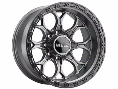 Weld Off-Road Ledge Eight Satin Gunmetal 8-Lug Wheel; 20x9; 0mm Offset (11-16 F-250 Super Duty)