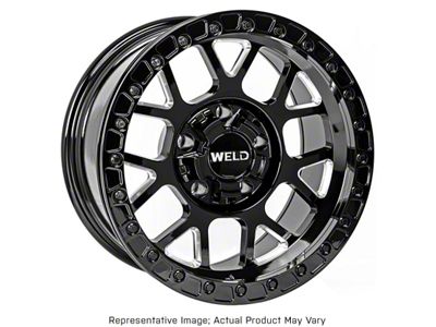 Weld Off-Road Cinch Beadlock Candy Red 6-Lug Wheel; 17x9; -12mm Offset (99-06 Sierra 1500)