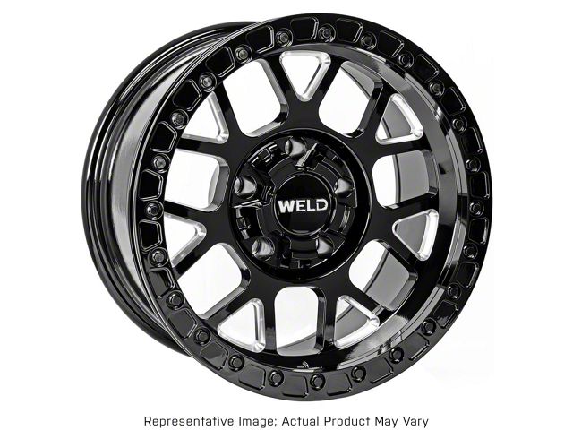 Weld Off-Road Cinch Beadlock Candy Red 6-Lug Wheel; 17x9; -12mm Offset (07-13 Silverado 1500)