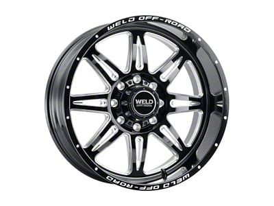 Weld Off-Road Cheyenne Gloss Black Milled 8-Lug Wheel; 20x9; 0mm Offset (99-07 F-250 Super Duty)