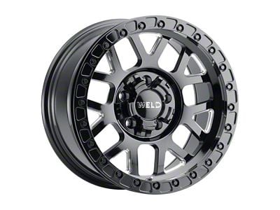 Weld Off-Road Cinch Gloss Black Milled 8-Lug Wheel; 20x10; -18mm Offset (99-07 F-250 Super Duty)