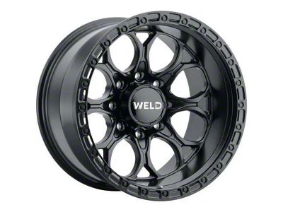 Weld Off-Road Ledge Eight Satin Black 8-Lug Wheel; 20x10; -18mm Offset (99-07 F-350 Super Duty SRW)