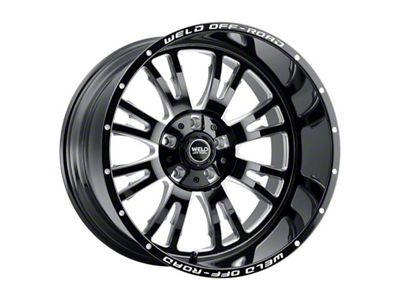 Weld Off-Road Slingblade Gloss Black Milled 8-Lug Wheel; 20x10; -19mm Offset (99-07 F-350 Super Duty SRW)