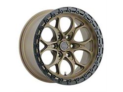 Weld Off-Road Ledge Six Satin Bronze with Satin Black Ring 6-Lug Wheel; 18x9; -12mm Offset (21-26 F-150)