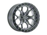 Weld Off-Road Ledge Six Satin Gunmetal with Satin Black Ring 6-Lug Wheel; 20x9; 20mm Offset (21-25 F-150)