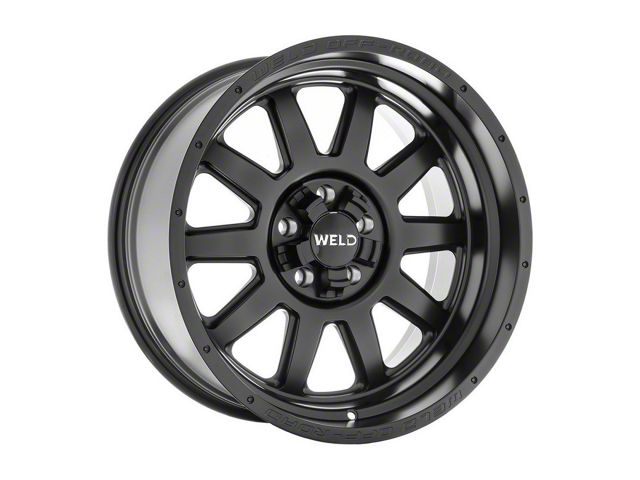 Weld Off-Road Stealth Satin Black 5-Lug Wheel; 20x10; -18mm Offset (09-18 RAM 1500)
