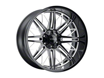 Weld Off-Road Cascade Gloss Black Milled 6-Lug Wheel; 22x10; -18mm Offset (19-23 Ranger)