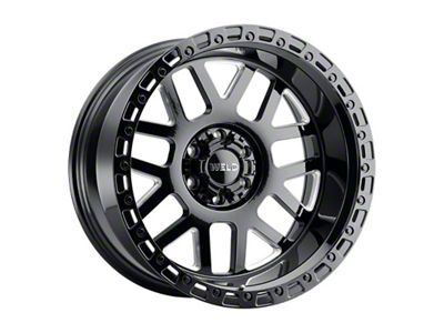 Weld Off-Road Cinch Gloss Black Milled 6-Lug Wheel; 20x10; 13mm Offset (19-23 Ranger)