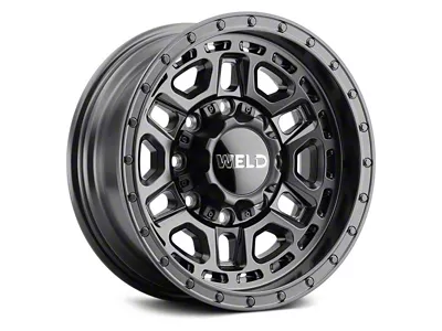 Weld Off-Road Crux Satin Black 8-Lug Wheel; 20x9; 0mm Offset (20-24 Sierra 3500 HD SRW)