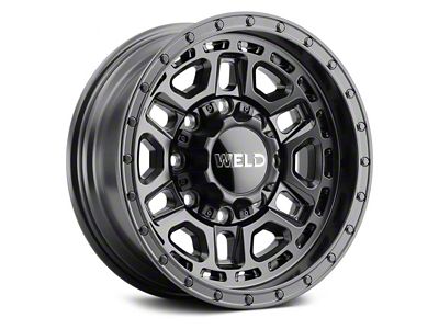Weld Off-Road Crux Satin Black 8-Lug Wheel; 20x9; 0mm Offset (20-25 Silverado 2500 HD)