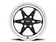 Weld Racing Ventura 6 Drag Gloss Black Milled 6-Lug Wheel; 17x10; 42mm Offset (04-08 F-150)