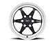 Weld Racing Ventura 6 Drag Gloss Black Milled 6-Lug Wheel; 17x7; 20mm Offset (04-08 F-150)