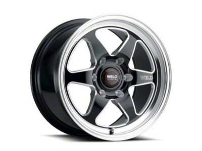 Weld Racing Ventura 6 Drag Gloss Black Milled 6-Lug Wheel; 20x10; 38mm Offset (04-08 F-150)