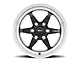 Weld Racing Ventura 6 Drag Gloss Black Milled 6-Lug Wheel; 20x5; -19mm Offset (04-08 F-150)