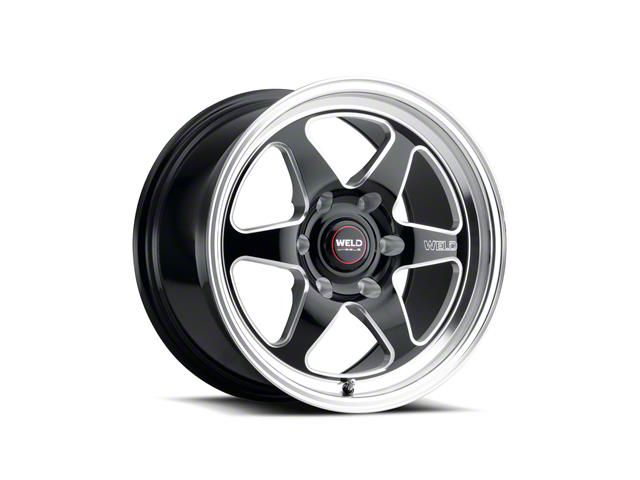 Weld Racing Ventura 6 Drag Gloss Black Milled 6-Lug Wheel; 20x10; 38mm Offset (15-20 F-150)