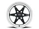 Weld Racing Ventura 6 Gloss Black Milled DIA 6-Lug Wheel; 20x9.5; 28mm Offset (21-24 F-150)