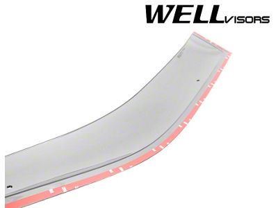 WELLvisors Off-Road Series Taped-on Window Deflectors; Front and Rear; Dark Tint (15-20 F-150 SuperCrew)