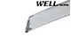 WELLvisors Premium Series Taped-on Window Visors Wind Deflectors; Front and Rear; Dark Tint (09-14 F-150 SuperCrew)