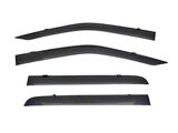 WELLvisors Premium Series Taped-on Window Visors Wind Deflectors; Front and Rear; Dark Tint (21-25 F-150 SuperCrew)