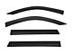 WELLvisors Premium Series Taped-on Window Visors Wind Deflectors; Front and Rear; Dark Tint (07-14 Tahoe)