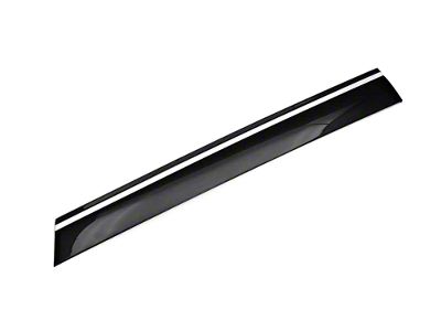 WELLvisors Taped-on Window Deflectors with Chrome Trim; Front and Rear; Dark Tint (21-24 Yukon)