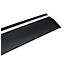 WELLvisors Taped-on Window Visors Wind Deflectors with Chrome Trim; Front and Rear; Dark Tint (21-24 Yukon)
