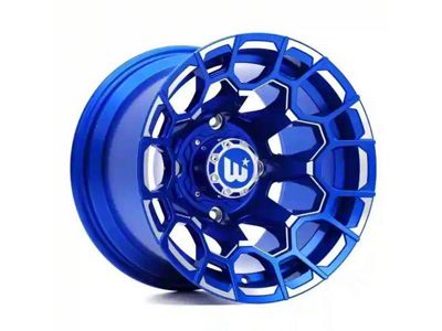 Wesrock Wheels Spur Candy Blue Milled 6-Lug Wheel; 20x10; -12mm Offset (07-13 Sierra 1500)