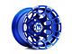 Wesrock Wheels Spur Candy Blue Milled 6-Lug Wheel; 20x10; -12mm Offset (07-13 Silverado 1500)
