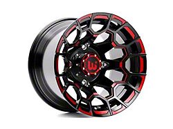 Wesrock Wheels Spur Gloss Black Milled with Red Tint 6-Lug Wheel; 20x10; -12mm Offset (07-14 Tahoe)
