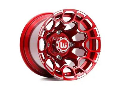 Wesrock Wheels Spur Candy Red Milled 6-Lug Wheel; 20x10; -12mm Offset (14-18 Silverado 1500)