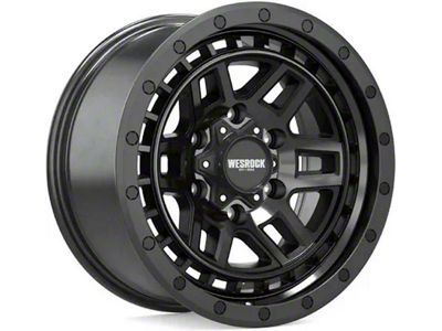 Wesrock Wheels BT-26 Satin Black Dark Tint 5-Lug Wheel; 18x9; 0mm Offset (02-08 RAM 1500, Excluding Mega Cab)