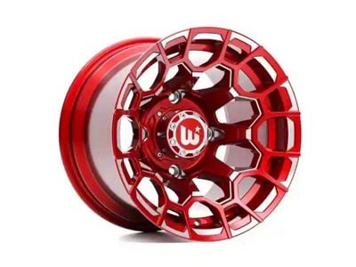 Wesrock Wheels Spur Candy Red Milled 6-Lug Wheel; 20x10; -12mm Offset (19-23 Ranger)