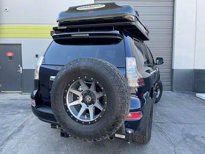 Westcott Designs Universal Modular Spare Tire Carrier Rack; Left Side Mount (Universal; Some Adaptation May Be Required)